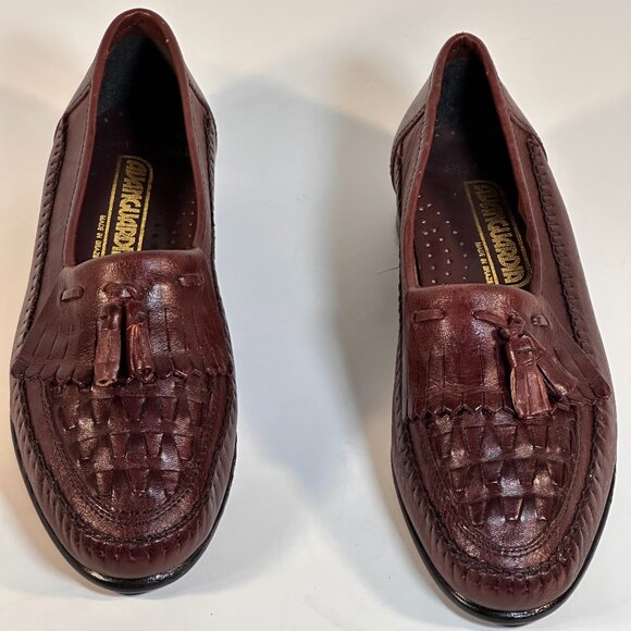 Men's size 6.5 Brown leather moccassins - Picture 1 of 13